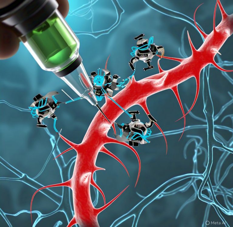 It is a conceptual photo showing cells being treated with a medicine for oral cancer.